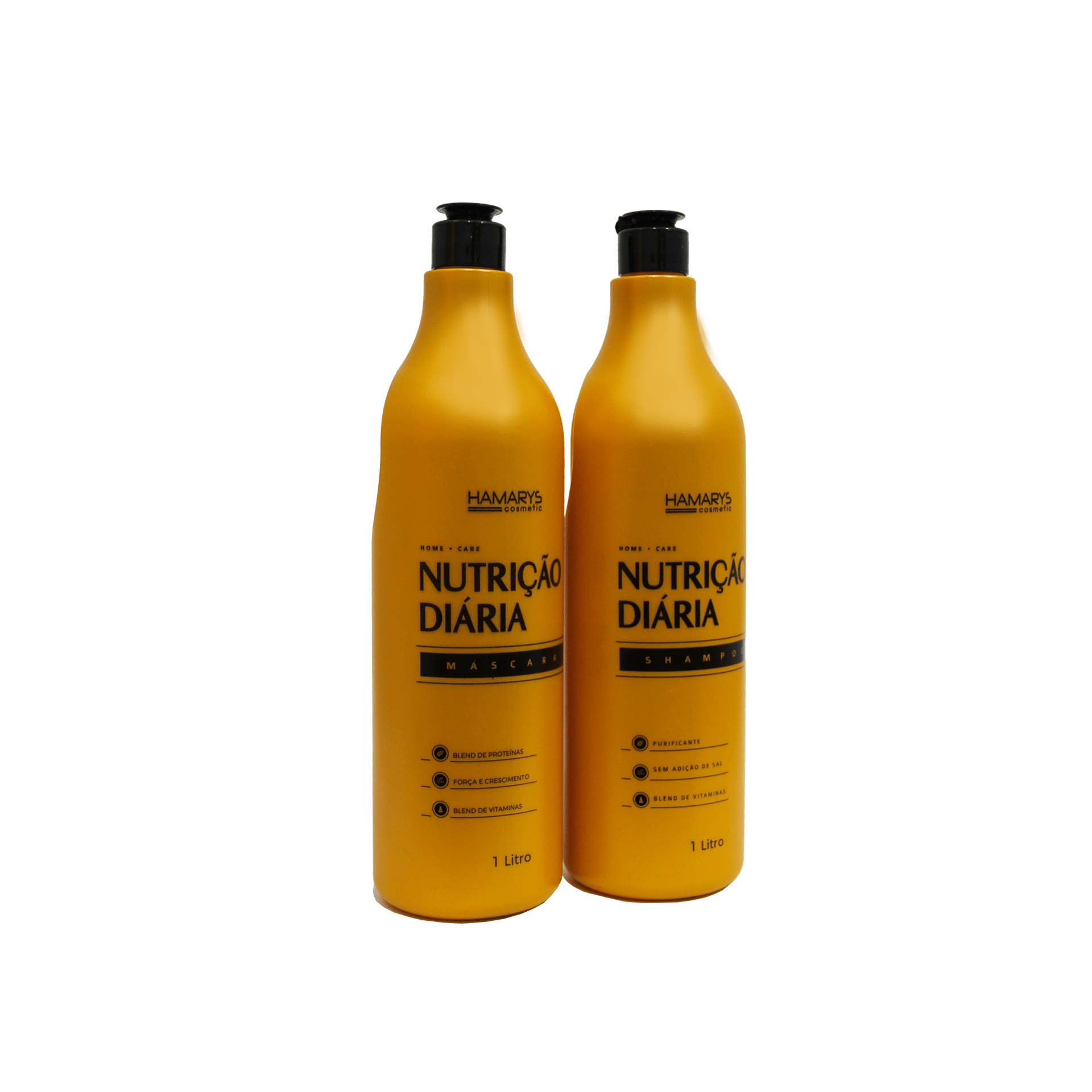 Kit Nutrição Diária Shampoo E Máscara 2 Itens 1l Hamarys Cosméticos